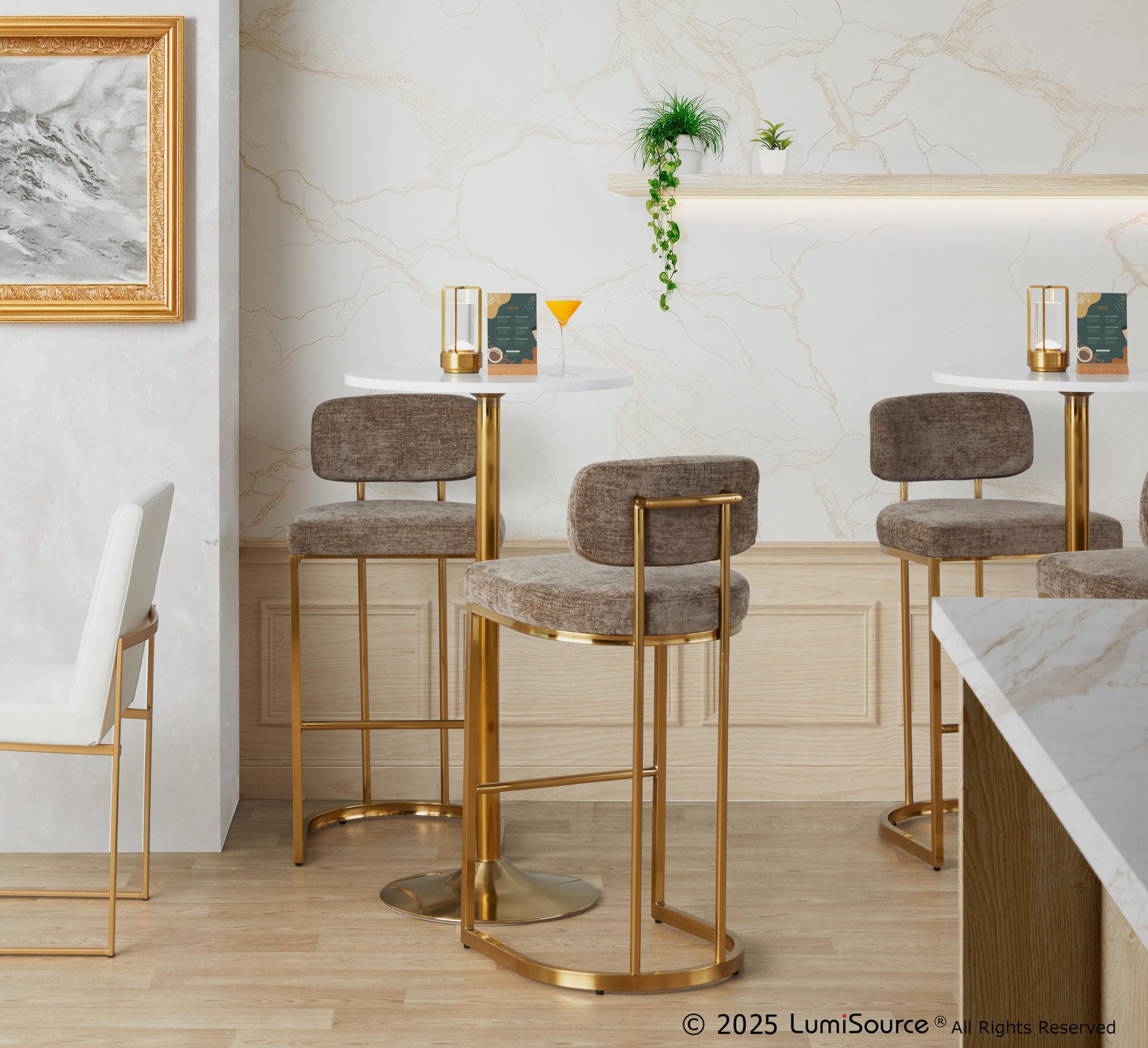 Mid-back Demi 30" Fixed-height Barstool - Set Of 2